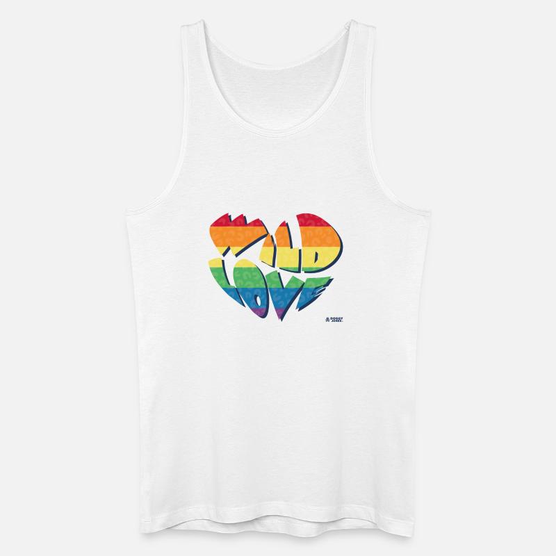 Wilde Liebe - Männer Bio Tank Top - Weiß