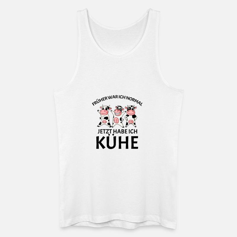 Kuh Kühe Rind - Männer Bio Tank Top - Weiß