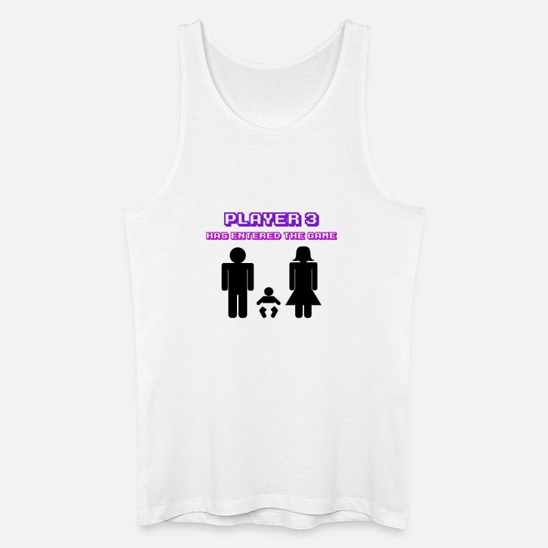 Schwanger Eltern Geburt Statement Familienglück - Männer Bio Tank Top - Weiß