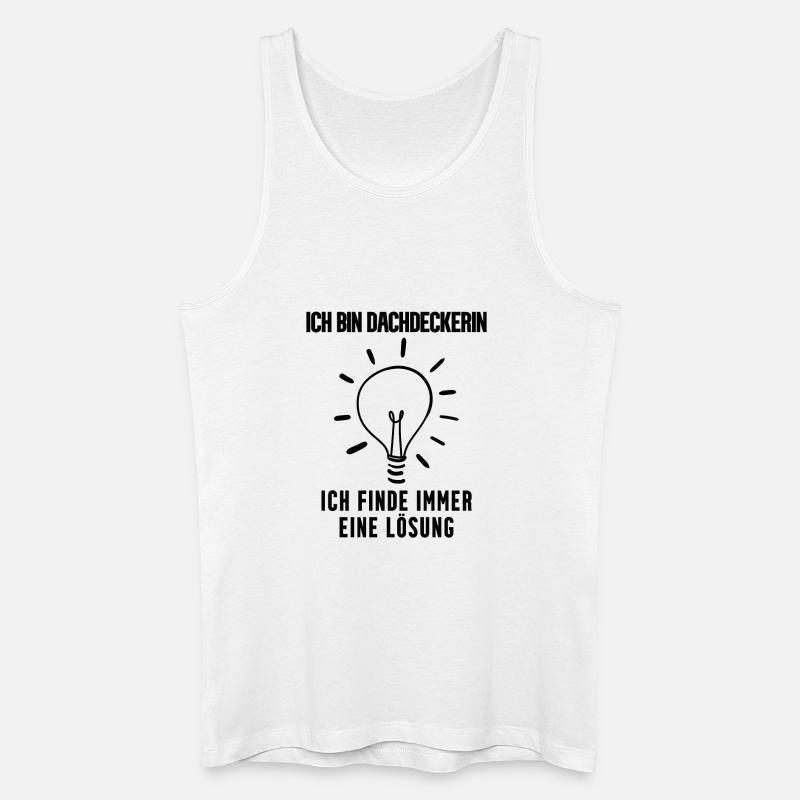Dachdeckerin Geschenk - Männer Bio Tank Top - Weiß