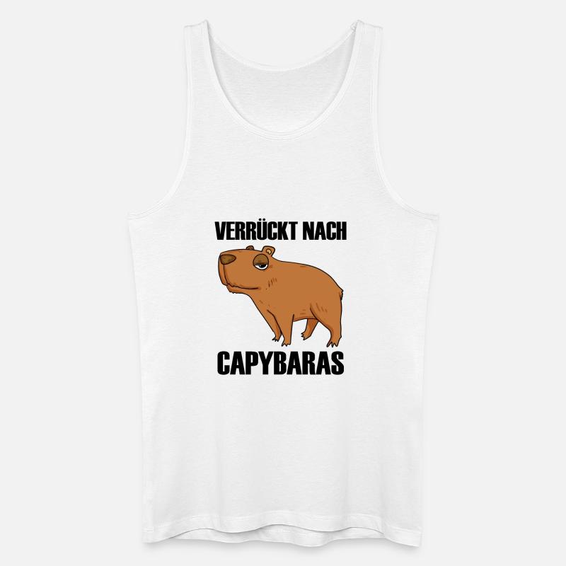 Capybara Wasserschwein Geschenk - Männer Bio Tank Top - Weiß