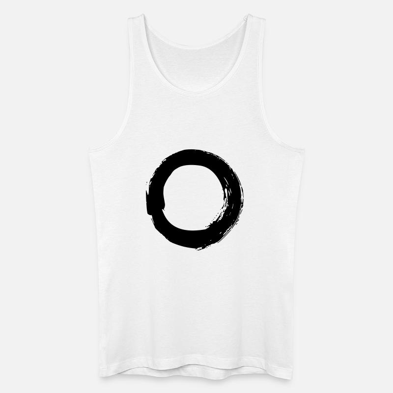 Enso - Männer Bio Tank Top - Weiß