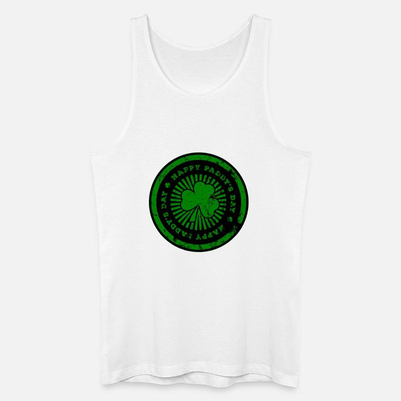 Empreinte verte de la Saint-Patrick - Débardeur bio Homme - blanc
