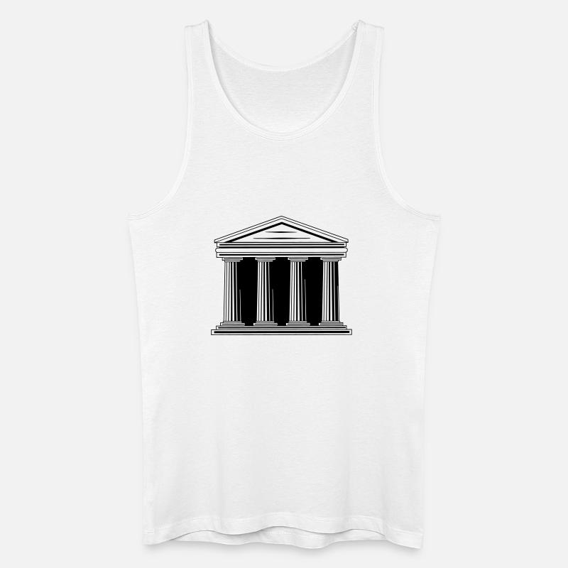 Logo des Gerichtsgebäudes - Männer Bio Tank Top - Weiß