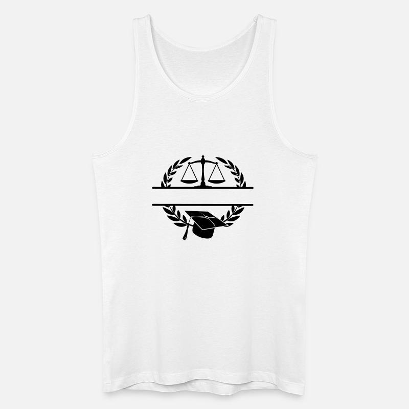 Erfolgreicher Rechtsanwalt - Männer Bio Tank Top - Weiß