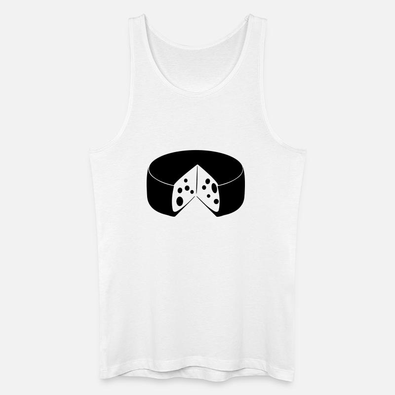 Käse mit Ausschnitt - Männer Bio Tank Top - Weiß