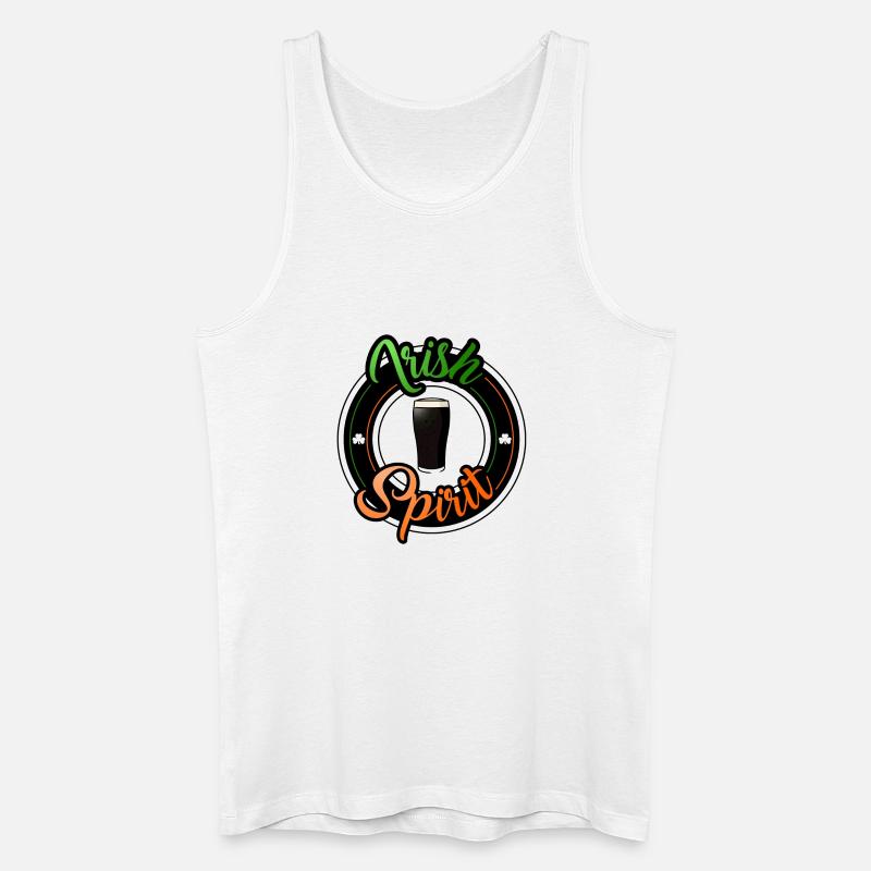 Irischer Geist - Männer Bio Tank Top - Weiß