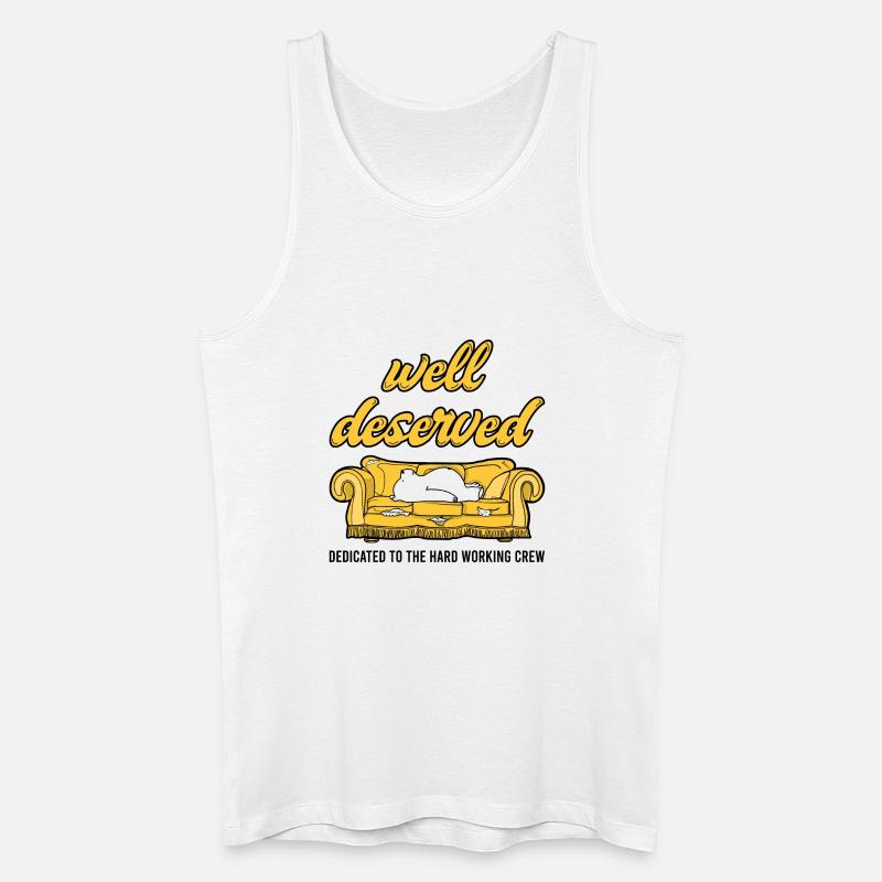 well deserved - Männer Bio Tank Top - Weiß