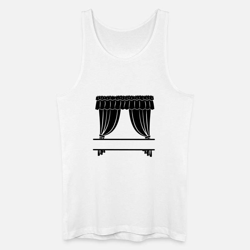 Gardinengeschäft oder Theater - Männer Bio Tank Top - Weiß