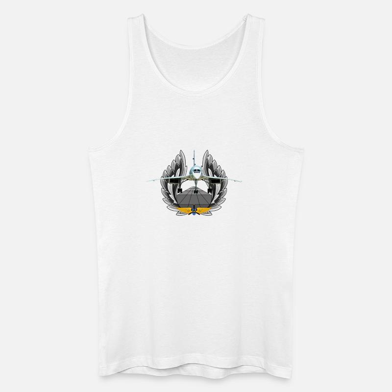 Concorde - Männer Bio Tank Top - Weiß