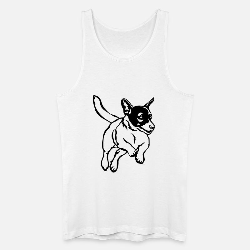 Jack Russell Terrier - Männer Bio Tank Top - Weiß