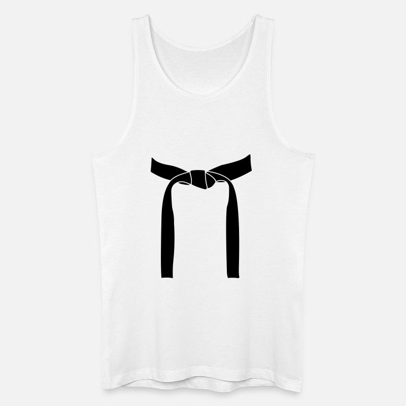 Kampfsportband oder Obi - Männer Bio Tank Top - Weiß
