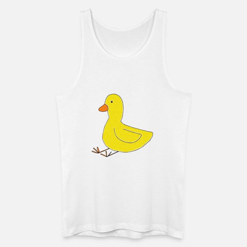 ente impressionismus - Männer Bio Tank Top - Weiß