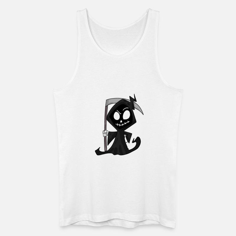 Sensenmann mit Sense - Halloween - Männer Bio Tank Top - Weiß