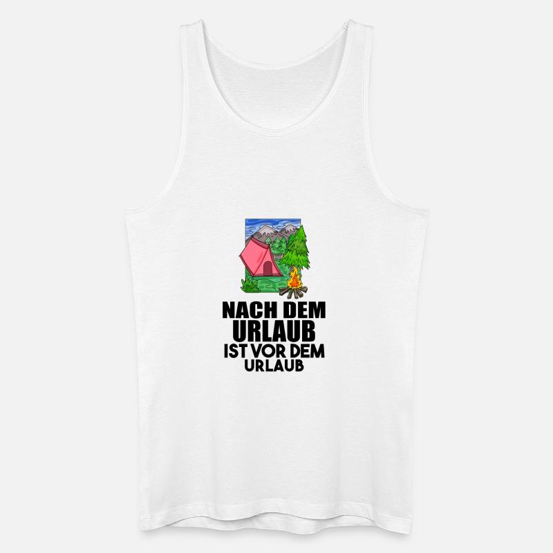 Urlaub - Männer Bio Tank Top - Weiß