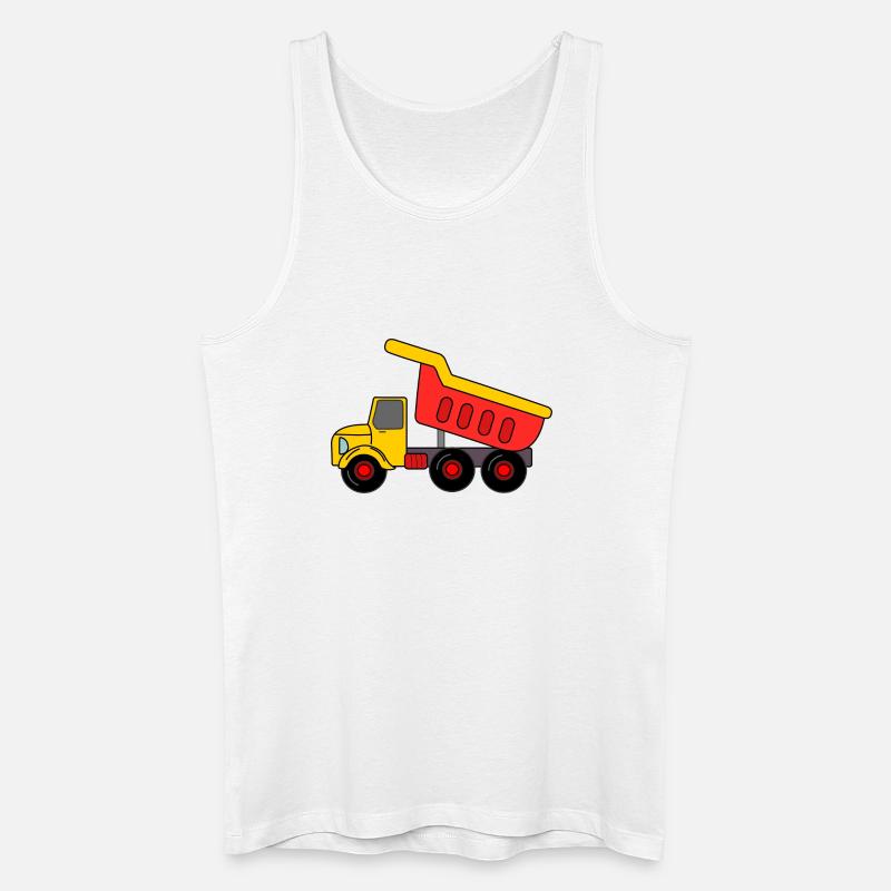 Keepauto Sand, rot gelb - Männer Bio Tank Top - Weiß