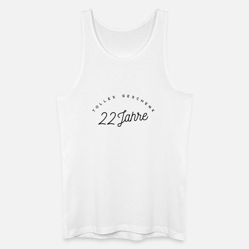 Tolles Geschenk 22 Jahre - Männer Bio Tank Top - Weiß