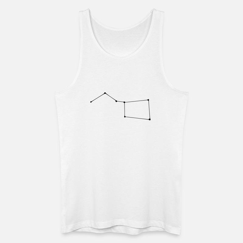 Sternenbild Grosser Wagen - Männer Bio Tank Top - Weiß