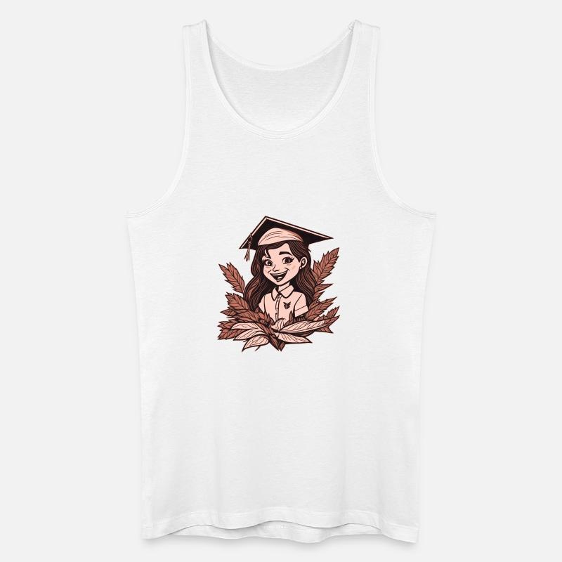 Abitur, Abschluss, Schulabschluss - Männer Bio Tank Top - Weiß