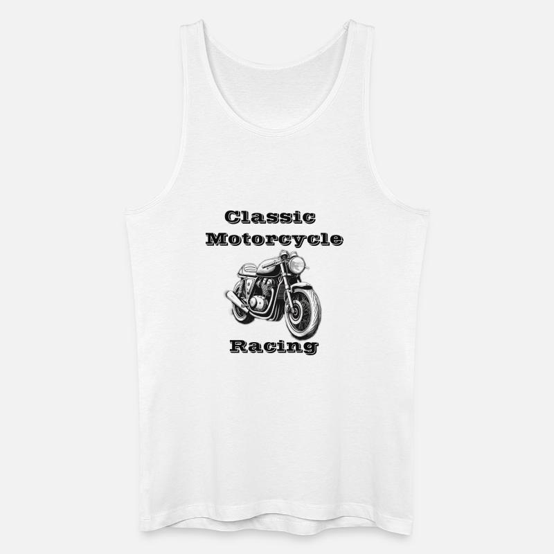 Classic Motorcycle Racing - Männer Bio Tank Top - Weiß