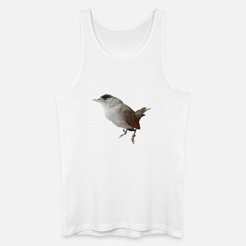 Mönchsgrasmückenmännchen - Männer Bio Tank Top - Weiß