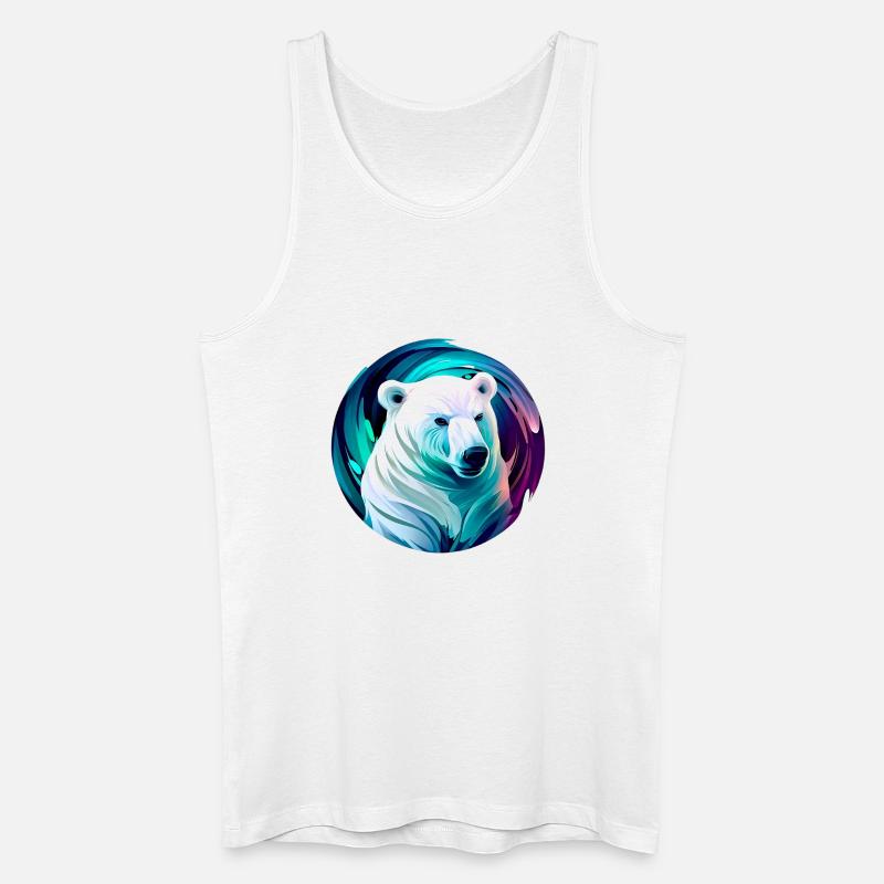 Weißer Eisbär - Männer Bio Tank Top - Weiß