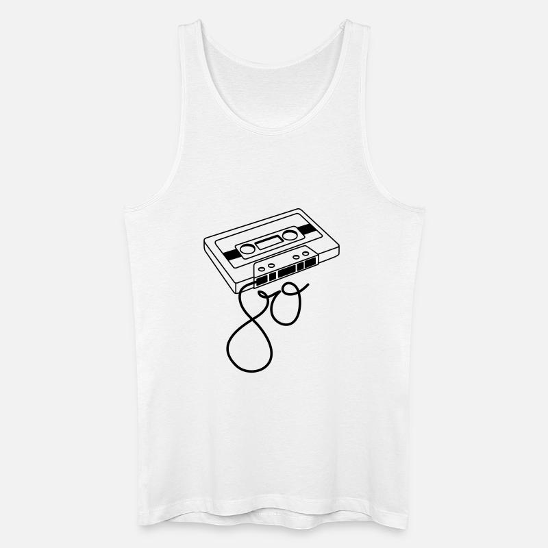 80s - Männer Bio Tank Top - Weiß