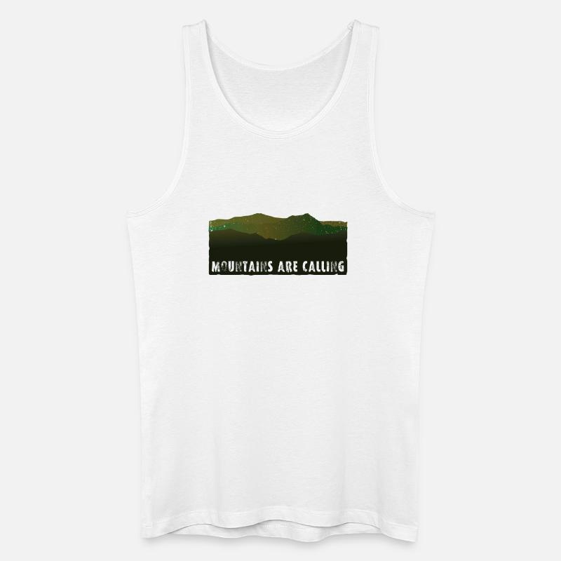 Mountains are Calling | Panorama - Männer Bio Tank Top - Weiß