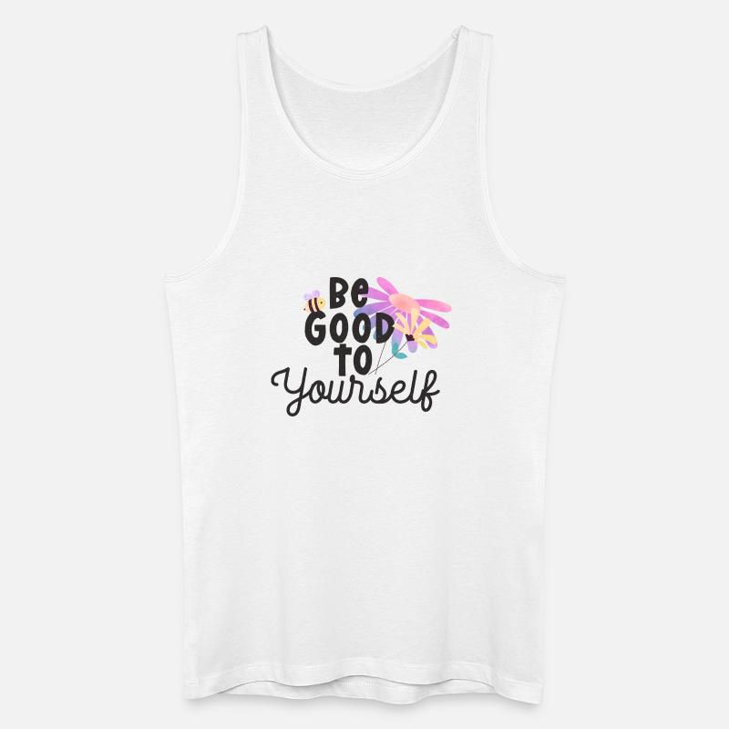 Sei gut zu dir selbst - Männer Bio Tank Top - Weiß