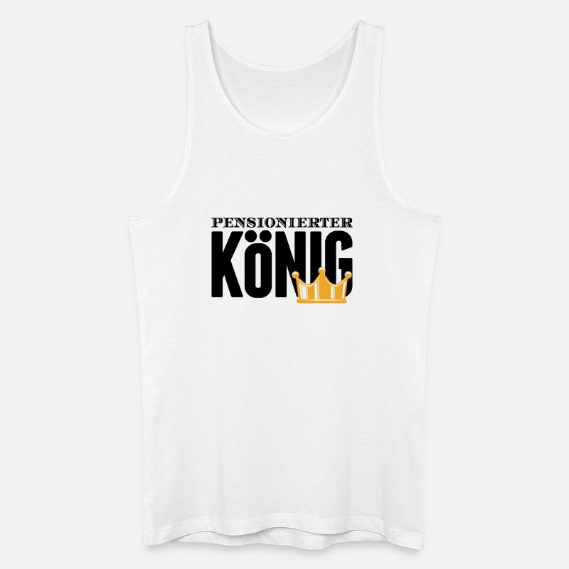 Ruhestand Statement Pensionär Auszeit Abschied - Männer Bio Tank Top - Weiß