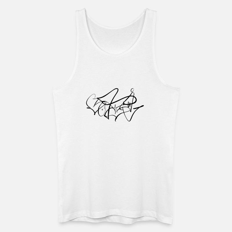 SATE3 - Männer Bio Tank Top - Weiß