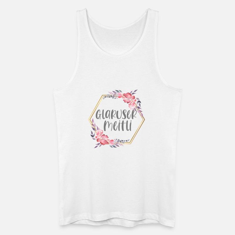 Schweiz Glarus Mädchen Heimat Geschenk - Männer Bio Tank Top - Weiß