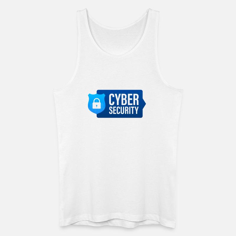 Cybersicherheit, Computer - Männer Bio Tank Top - Weiß