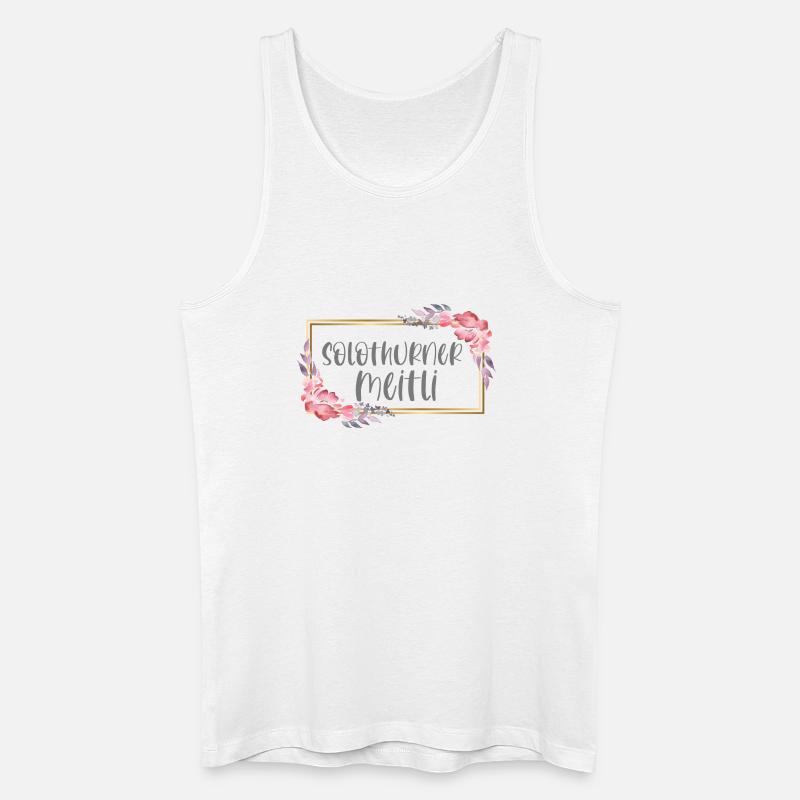 Schweiz Solothurn Mädchen Heimat Geschenk - Männer Bio Tank Top - Weiß