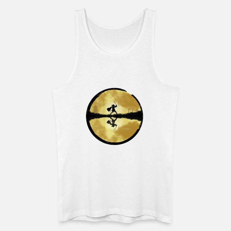 Samurai - Männer Bio Tank Top - Weiß