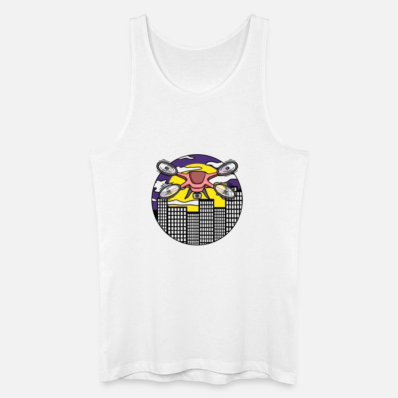 Drone Drone Drones - Men’s Organic Tank Top - white