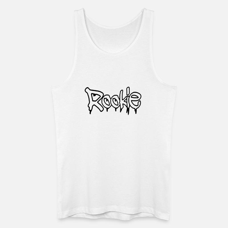 Graffiti-Stil Anfänger-Textdesign - Männer Bio Tank Top - Weiß