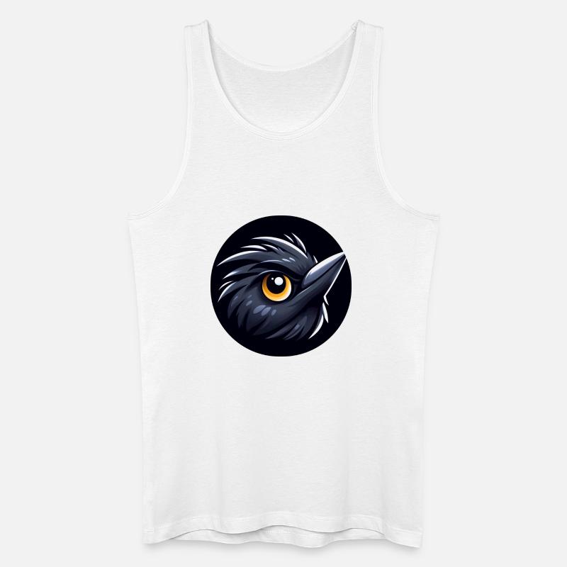 Comic Amsel Vogel - Männer Bio Tank Top - Weiß