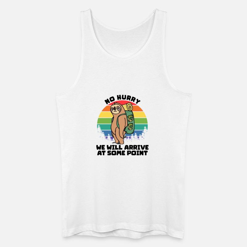 Campingplatz Wanderer Statement Camping Natur - Männer Bio Tank Top - Weiß