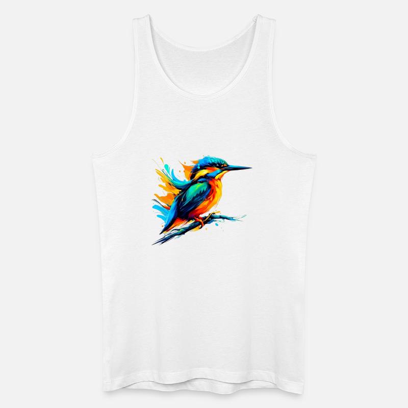 Eisvogel - Männer Bio Tank Top - Weiß