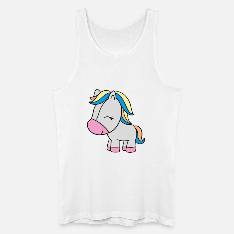 kleines Einhorn - Männer Bio Tank Top - Weiß