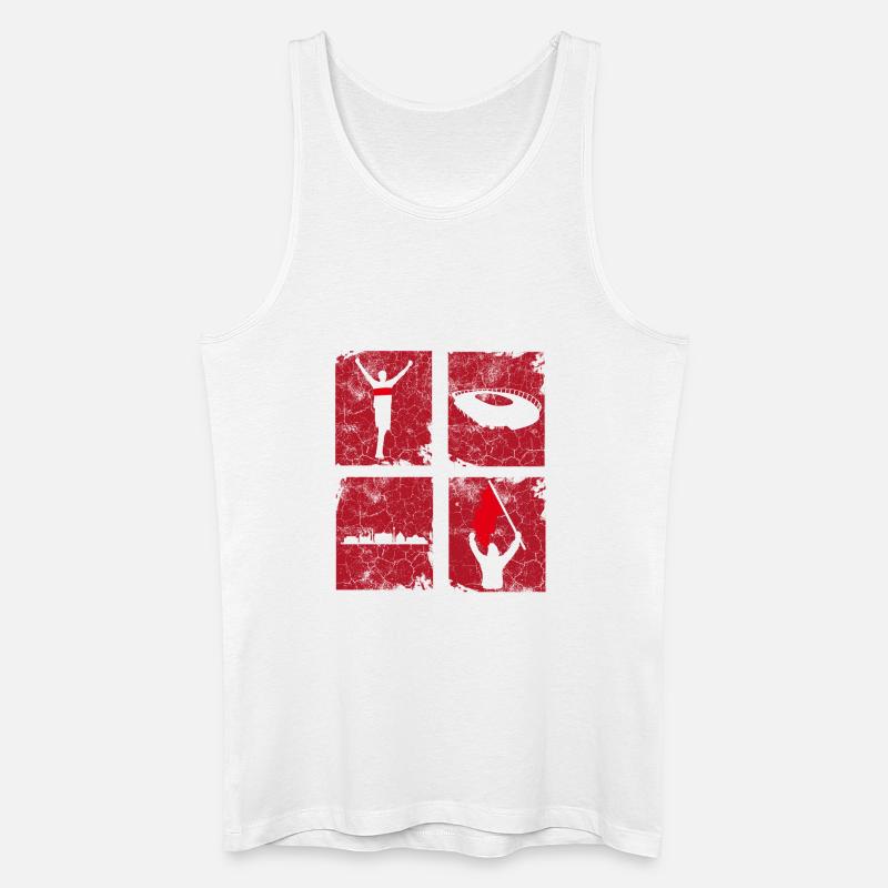 Fußball Stuttgart - Männer Bio Tank Top - Weiß