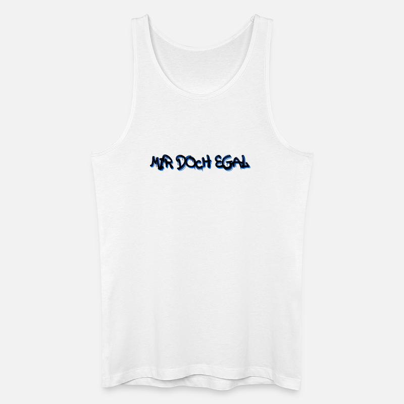 Ist Mir Egal Statement Haltung Chill - Männer Bio Tank Top - Weiß