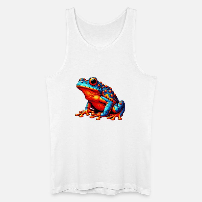 Frosch - Männer Bio Tank Top - Weiß