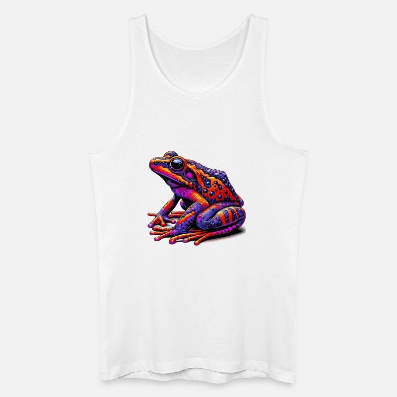 Frosch - Männer Bio Tank Top - Weiß