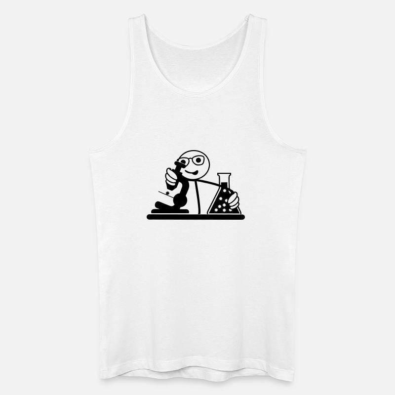 Wissenschaftler oder Biologe - Männer Bio Tank Top - Weiß