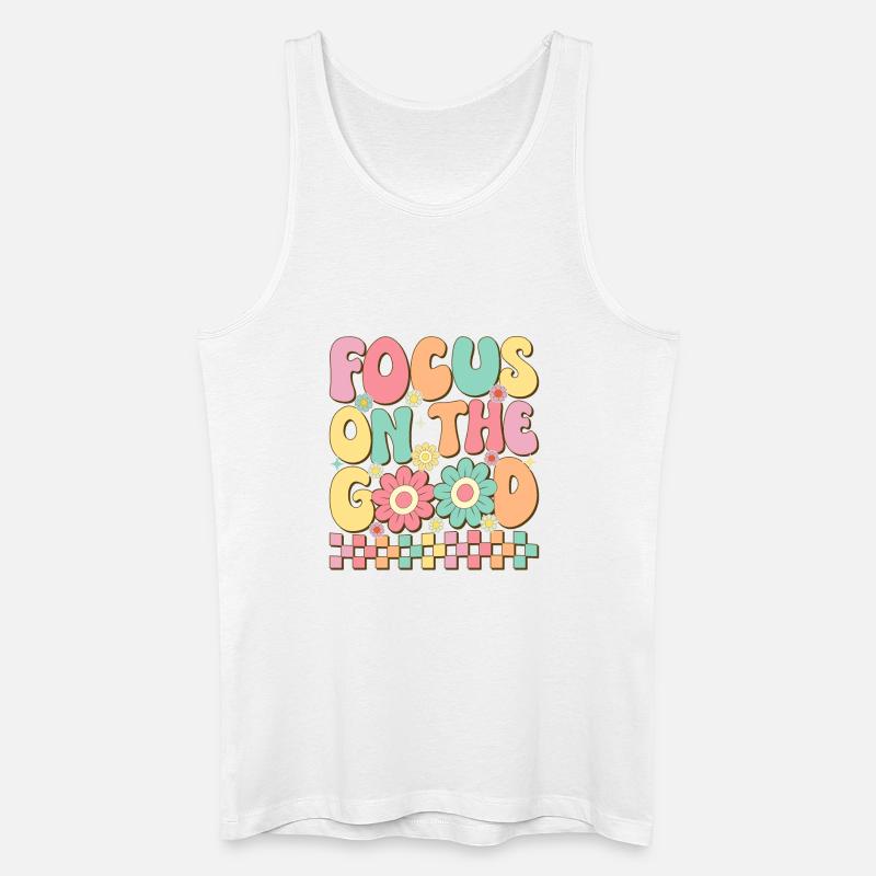 Fokus auf das Gute - Männer Bio Tank Top - Weiß