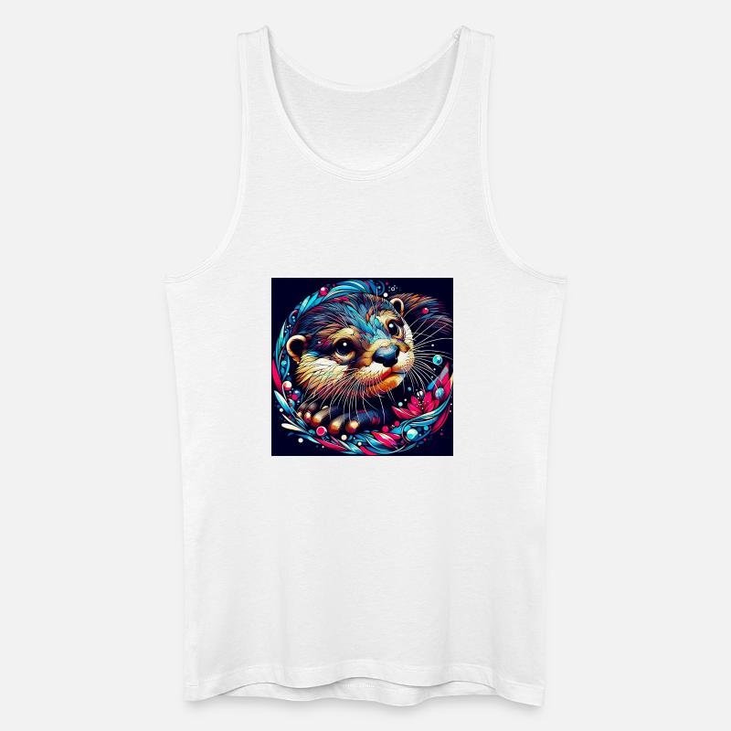 Otter - Männer Bio Tank Top - Weiß