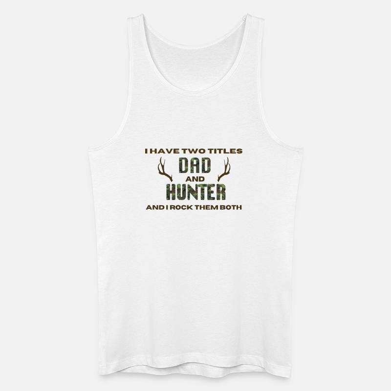 Jäger Spruch - Männer Bio Tank Top - Weiß
