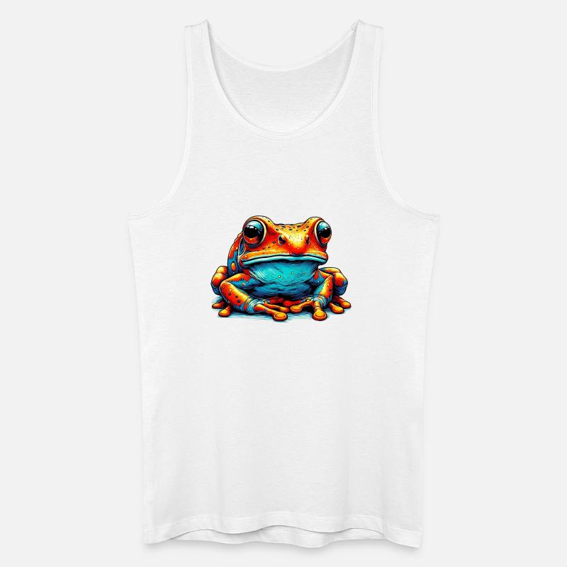 Frosch - Männer Bio Tank Top - Weiß
